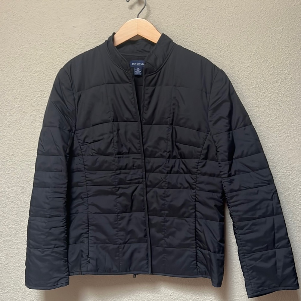 AnnTaylor black top layer jacket